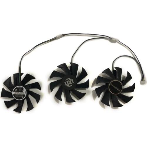 3pcs/set RTX2070 RTX2080Ti RTX2080 GPU Cooler Alternative Graphics Card Fan For ZOTAC RTX 2080Ti/2080 2070 Video Card Cooling