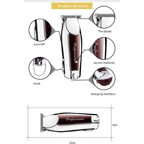 KEIMEI USB Charging Powerful Professional KM-9163 Hair Clipper Speed Adjustment Electric Hair Cutter Machine For Man