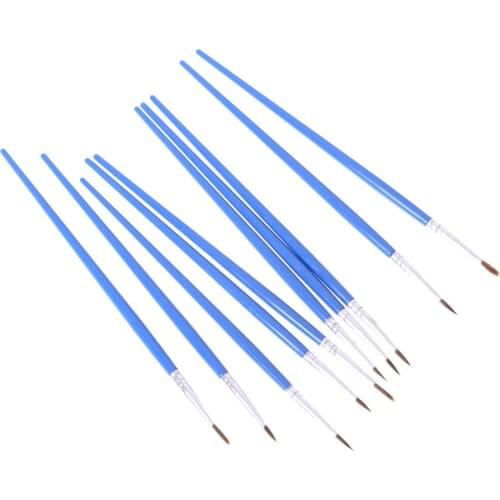 MYPANDA 10pcs Hot New Model Special Point Brush Models Hobby Accessory Hook Line Pen Painting Tools