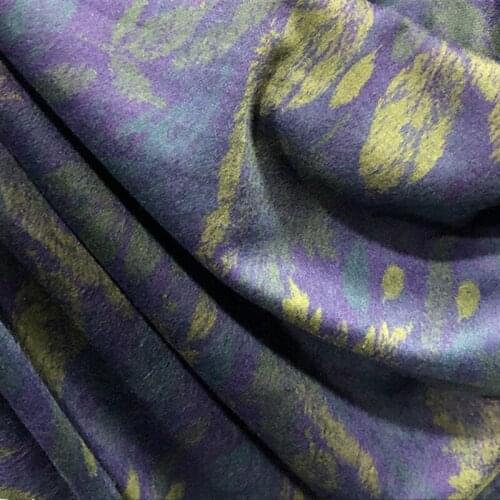 Autumn Winter Warm Wool Jacquard Dress Australian Cashmere Garment Fabric for Sewing Material China Cloth Fabrics by the Meter