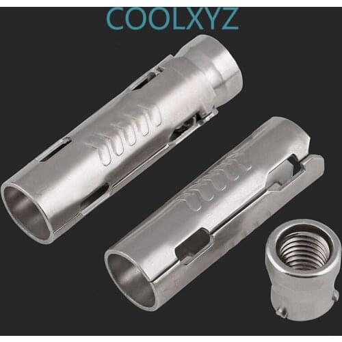 201/304 stainless steel fish scale tube three-piece one-piece gecko internal expansion bolt M6M8M10M12 5Pcs