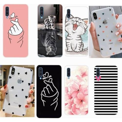 Silicone Case For Samsung Galaxy A21S A71 A51 A11 A01 A7 2018 S10e Plus A30 A50 A10 TPU Back Protection Phone Case Coque Cover