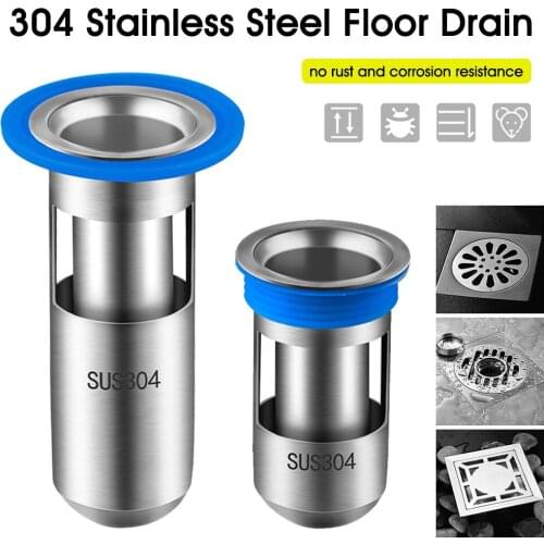 304 Stainless Steel Floor Bathroom Drain Hydraulic Shutter Core Deodorant Anti-water Antiblocking Deep Water Seal Drain Valve
