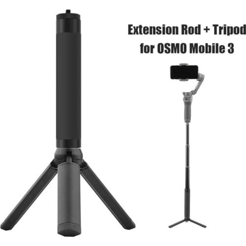 Telescopic Extension Rod Pole and Tripod Stand Portable Sturdy Durable Antiskid Tripod for DJI OSMO Mobile 3 2 Feiyu Zhiyun