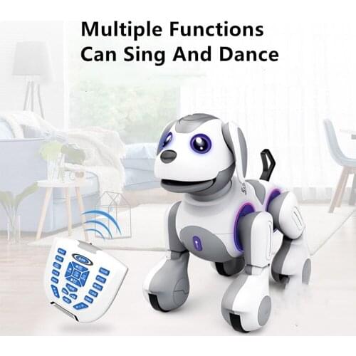 Smart Touch Sensor RC Robot Dog Dancing Voice Control Smart Programming Childrens Remote Control Puzzle Early Education Toy Dog