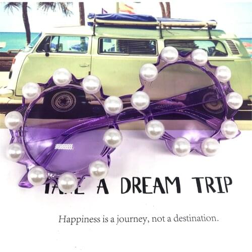 ZAOLIHU Gorgeous Purpl Kids Sunglasses Small Round Baby Eyewear UV400 Summer Shades White Pearl Handmade Girls Gafas De Sol