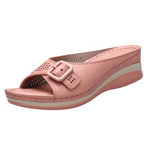 Latform Wedges Slippers Women Sandals 2021New Female Shoes Fashion Heeled Shoes Casual Summer Slides Slippers Women Heels Women