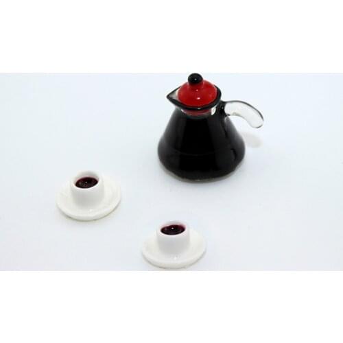 1:12 Dollhouse Ob11 Mini Coffee Maker Suit Miniature Food Toy Model for Doll House Furniture Decoration Accessories
