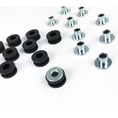 10X Motorcycle Grommets Bolt Rubber Kit For For Suzuki Kawasak
