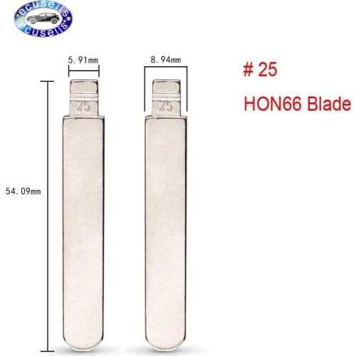 2 X Universal HON66 fl key Flip Blank key Blade 25# HON66FH for Accord(2.4/3.0) Fit City New Odyssey for KD900 KD-X2 VVDI Remote