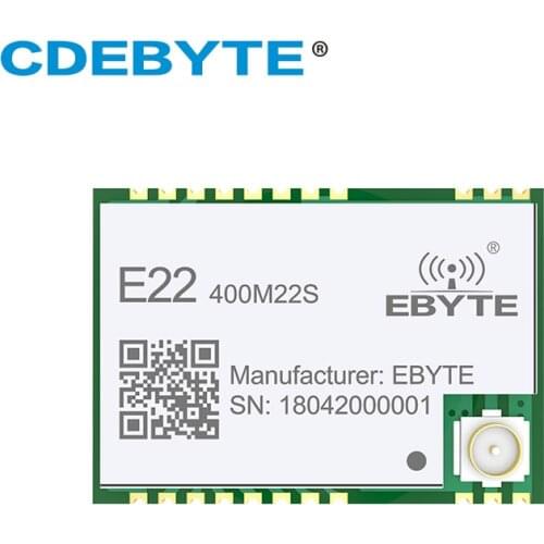 5PCS E22-400M22S SX1268 433MHz Transmitter and Reciever 22dBm IPX Stamp Hole Antenna Connector IoT SPI RF Wireless Transceiver