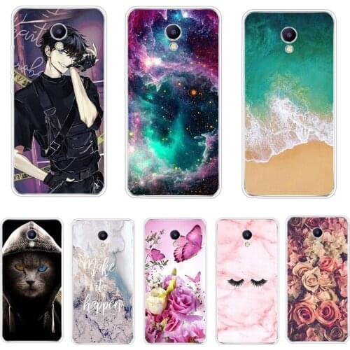 For Meizu M5 note Case Silicone Soft TPU Flower Phone Case For Meizu M5 Note back Cover