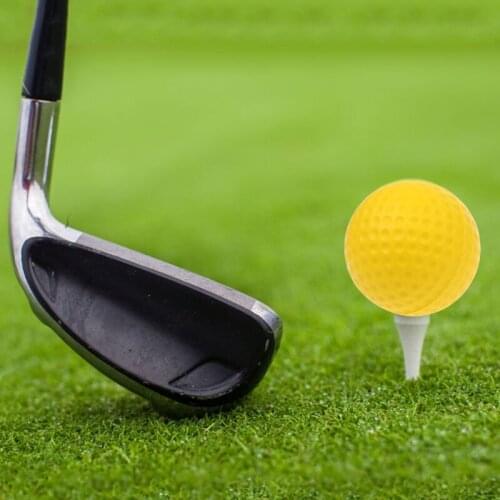 E9LE Yellow Foam Golf Ball Golf Training Soft Foam Balls Practice Ball