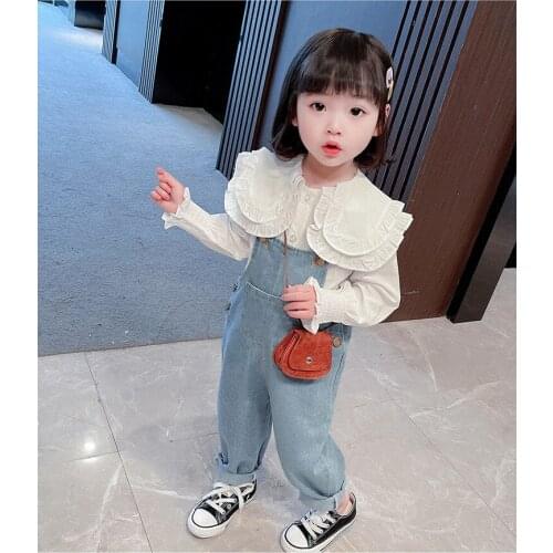 GZXIHTZ Denim Overalls For Girls