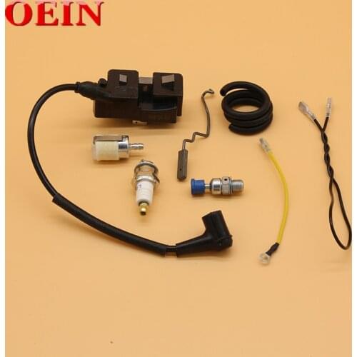 Ignition Coil Fuel Line Hose Filter Throttle Rod Set Fit For Husqvarna 340 345 346 XP 350 351 353 E/EPA Gas Chainsaw Parts