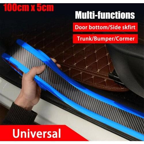 Hot Selling Car Styling Door Sill Protector Carbon Fiber Moulding Strip Trim Front Bumper
