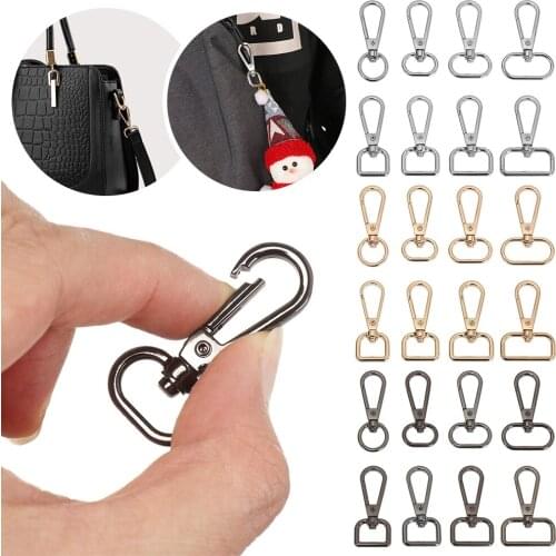 5PCS 13/15/20/25mm Metal Bags Strap Buckles Lobster Clasp Collar Carabiner Snap Hook DIY Key Chain Zinc Alloy Bag Hardware Parts