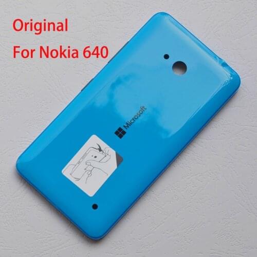 ZUCZUG New Rear Housing For Nokia Microsoft Lumia 640 Original Battery Cover Back Case With Side Buttons