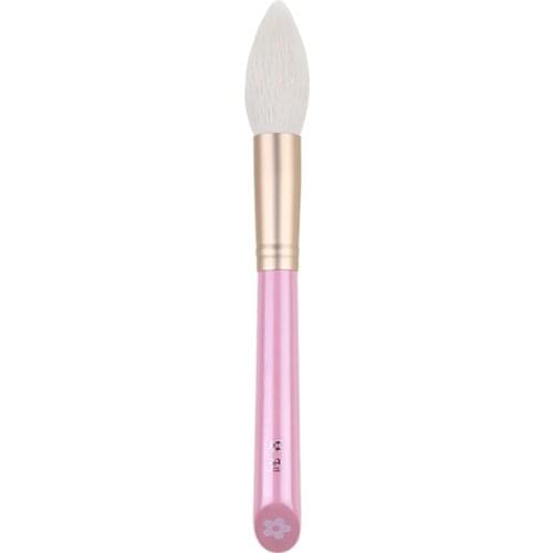 QINZHI Professional Handmade Make Up Brush Face Powder Highlighter Brush Pink Handle Soft Saikoho Goat Hair Makeup Brushes