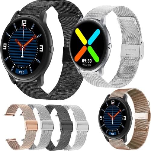 Stainless Steel 20mm 22mm Watchstrap For IMILAB KW66 / YAMAY SW022 Watchband Milanese For Ticwatch Pro 3 2 E Wristband Bracelet