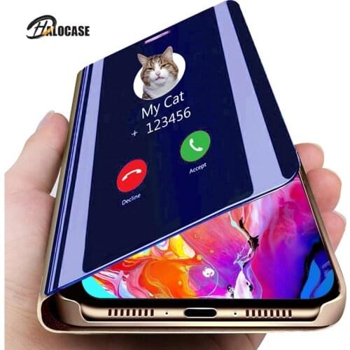 Luxury Smart Mirror Flip Phone Case For iPhone 11 Pro XR XS Max X Cover Leather Holder Standing for iPhone SE 6S 7 8 Plus Cases