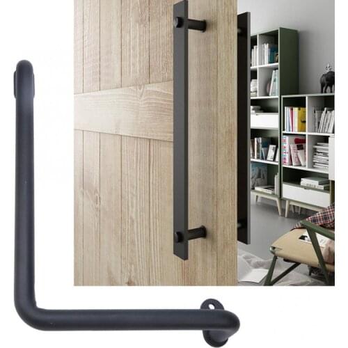Furniture handle Antique Barn Door Handle Stainless Steel Hand Drawer Cabinet Sliding Door Pulls Hardware Accessories