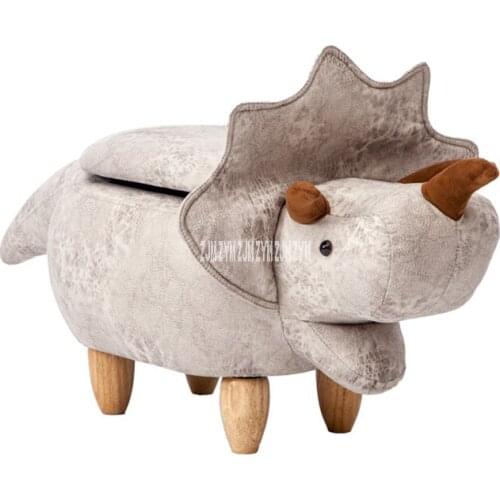 Modern High Density Resilient Sponge Animal Change Shoe Stool Solid Wood Children Shoes Storage Stool Living Room Sofa Footstool