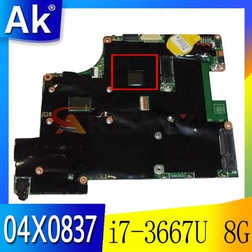 Thinkpad is suitable FRU 04X0837 04X0839 04X0840 04X0841 for C i7-3667U 8G motherboard