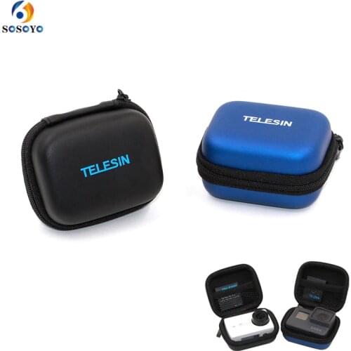 Mini Portable Box Waterproof Bag black/blue Camera Protective Case Bag for Gopro Hero 7 6 5 4 Sports Action Camera Accessories