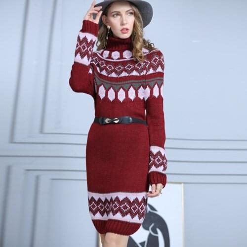 Woman Sexy Long Sweater Dress Summer Bohemian Elegant Vintage Keep Warm Dresses Casual Sweet Clothes 2020 New Fashion Clothing