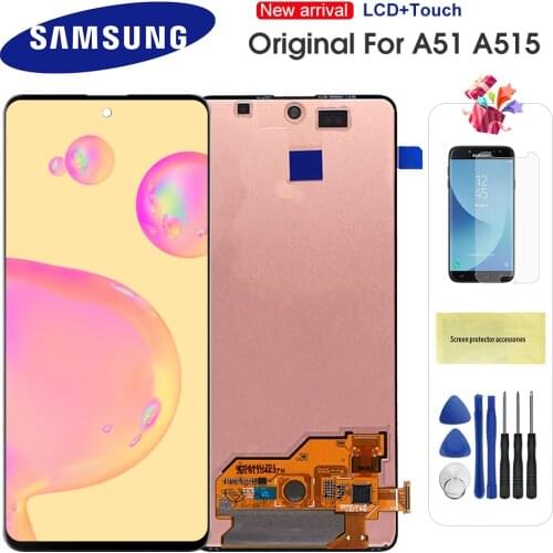 Original Super AMOLED LCD For Samsung Galaxy A51 A515 LCD A515F A515F/DS A515FD A515FN/DS LCD Display Touch Screen Digitizer