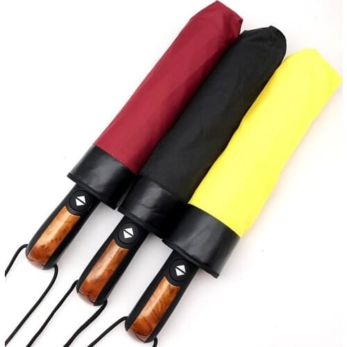 Automatic Men Umbrella Rain Women Parasol Windproof Male Folding Car Wooden Black Umbrellas Paraguas Guarda Chuva Sombrinha