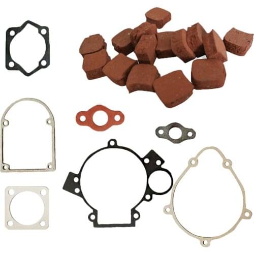15xSquare Clutch Pads&Gasket Set Fit 80cc Motorized Bicycle Bike Repair Replace