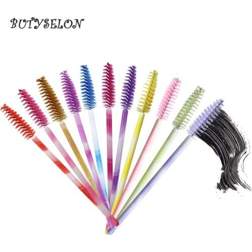 200pcs/Lot Eyelash Brushes Disposable Brushes Eyelash Mascara Wands Applicator Wand Makeup Cosmetic Brushes Extension Tools