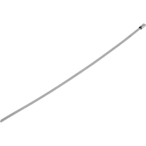 50Pcs 4.6X300Mm Stainless Steel Exhaust Pipe Wrap Coated Locking Cable Zip Ties Self-Locking Stainless Steel Cable Tie