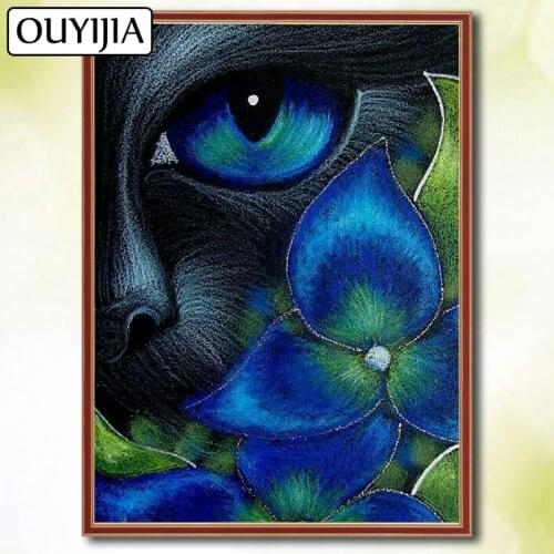 Butterfly Flowers Birds Animals Cat OUYIJIA 5D DIY Diamond Painting Full Square Diamond Mosaic Picture Of Rhinestone Embroidery