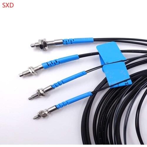 Free shipping 5Pcs PRS3Y10 PRS3Y20 PRS4Y10 PRS4Y20 PR6Y10 PR6Y20 reflective fiber sensor m3 m4 m6 probe