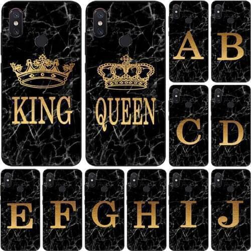 Phone case For Xiaomi Mi 4 5 5C 5X 5S Plus Mi4 Mi5 Mi5X Mi5C Mi5S Marble Golden alphabet background Soft TPU Print Cover Fundas
