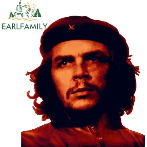 EARLFAMILY 13cm x 12.1cm for CHE GUEVARA-2 Car Assessoires Stickers Scratch-Proof Laptop Decal Surfboard Waterproof Decoration
