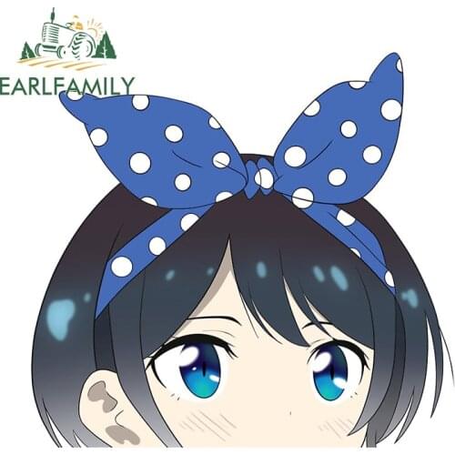 EARLFAMILY 13cm x 7cm for Ruka Rent A Girlfriend Car Stickers and Decals DIY JDM Accessories Fashion VAN Window Trunk Decoration