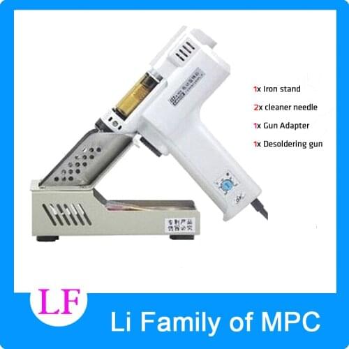 EU plug 90W 220v adjustable temperature electric soldering irons wih high precision and hot air gun soldering tool kit S-993A