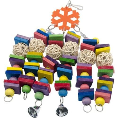 Large Medium and Small Parrots Gnawing Toys Rattan Balls Building Blocks Gnawing Strings Climbing Ladders and Ladders