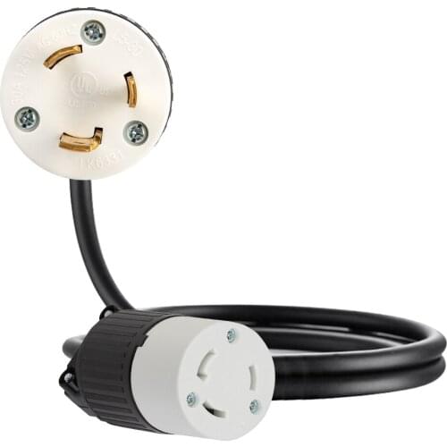 JORINDO Double straight head,Pure copper NEMA L5-30p 3 pin to L6-30R 3 hole American industrial power conversion line