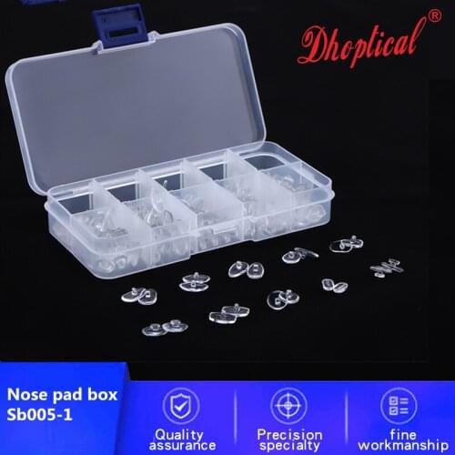 Nose pad box screw in and push in 100pair PVC nose pad by dhoptical