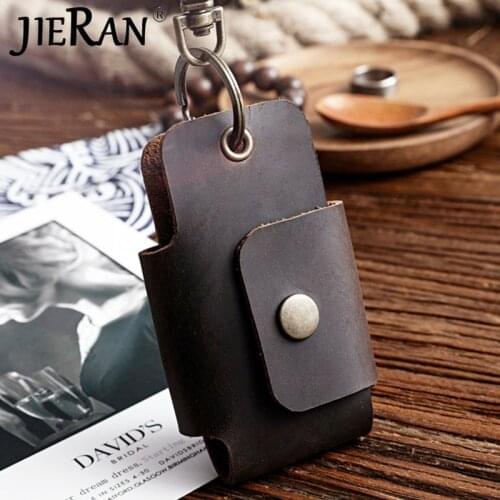 Leather Key Holder DIY Car Key Wallet Smart Keychain Key Organizer Unisex Solid Folder Keys Wallet Chain Purse Shape Housekeeper