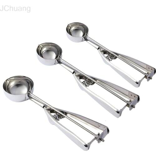 4CM 5CM 6CM Kitchen Stainless Steel Ice Cream Scoop Scoop Dough Kitchen Spoon Accessories Ice Cream Spoon Boxed