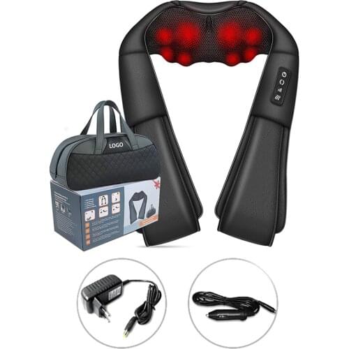 Neck Massager With Heat, For Neck, Back, Shoulder, Foot And Leg, Deep Tissue 3D Kneading Helps To Relax Muscles At Home And Car