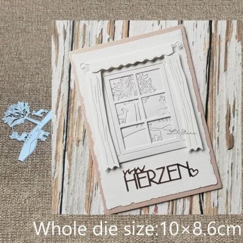 XLDesign Craft Metal stencil mold Cutting Dies fawn tree edge decoration scrapbook die cuts Album Paper Card Craft Embossing