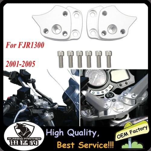 Motorcycle Handlebar Riser Spacer Kit For Yamaha FJR1300 FJR 1300 2001 2002 2003 2004 2005 Handle Bar Riser Mount Clamp