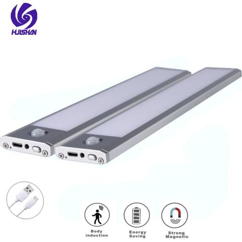 PIR Human Body Motion Sensor night lights Portable Under Cabinet Lights Wireless Smart Lamp For Bedroom Kitchen Baby Room Stairs